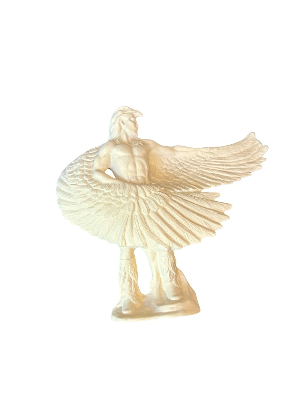 Vintage 1993 White NATIVE AMERICAN EAGLE DANCER PROVINCIAL MOLD 12”